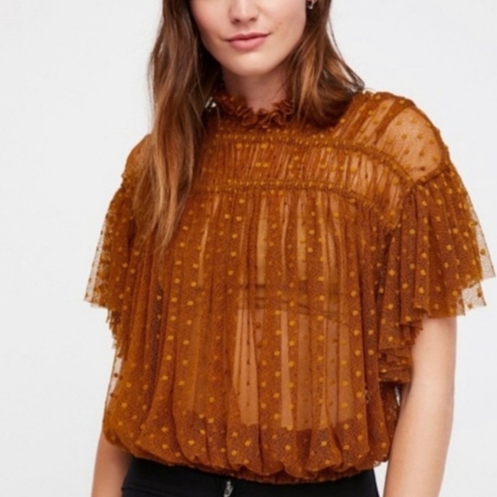 Free People Disco Ball Gold